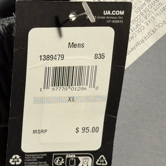 Under Armour Fleece Joggers | Grey | XL | NWT - Picture 7 of 7